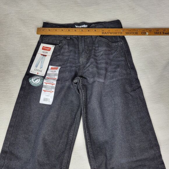 Wrangler Jeans Boys Regular Black Size 8 Regular Denim Pants Kids Kid School Boy - Picture 5 of 16
